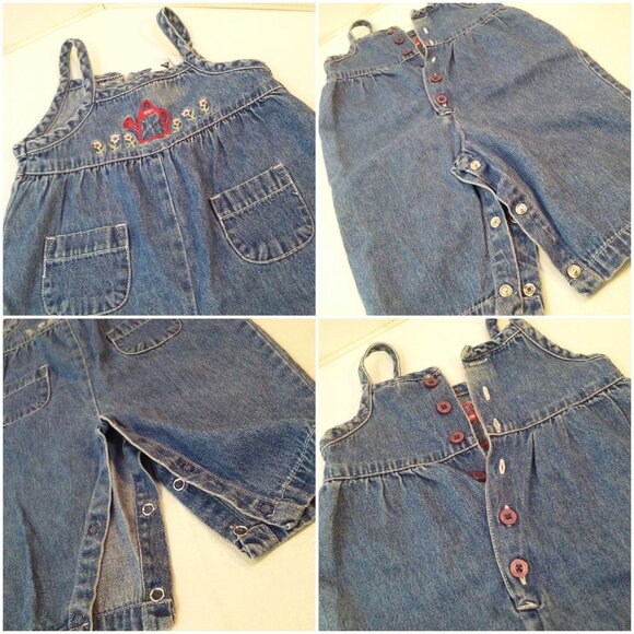 Mixed Bulk Lot(4) Unisex Baby 3-6mos Fleece 1-piece Overalls Bib Superman Shorts - Picture 9 of 12